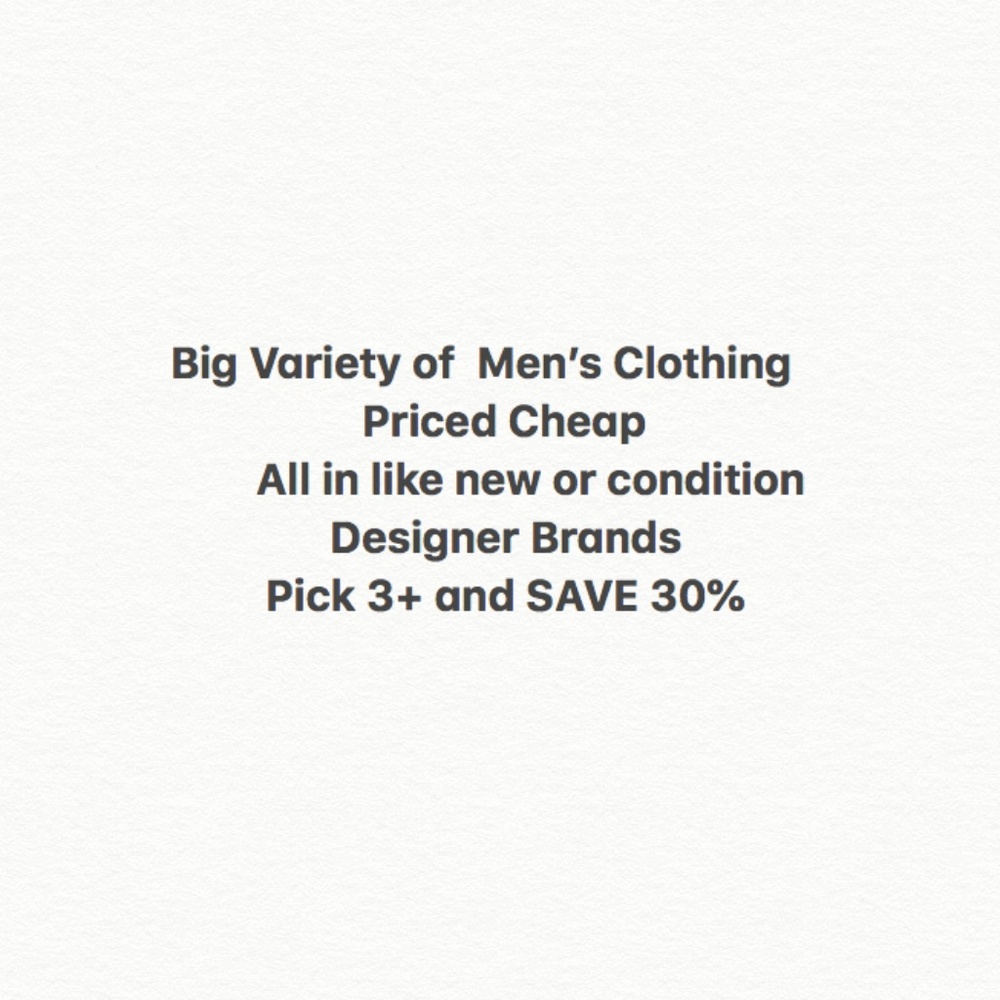 Men's Shirts, Button Down, Sweater, Khacki, Jeans